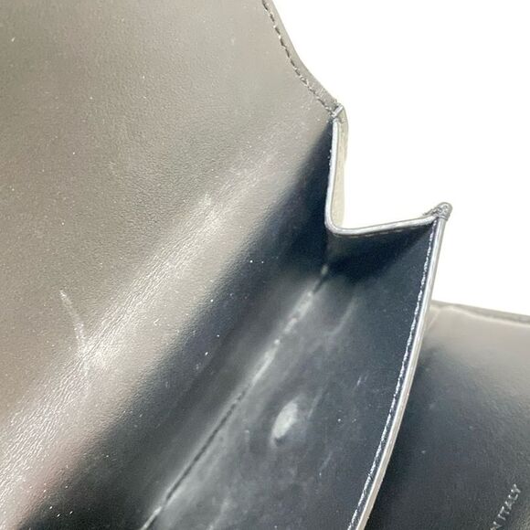 Celine Trifold Wallet Small Flap Wallet Triomphe 10d783dpv.38no Black - Picture 4 of 9